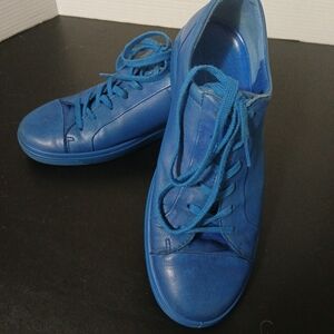 Mens Ecco Soft 7 Electric Blue Lace-Up Sneakers 8.5M